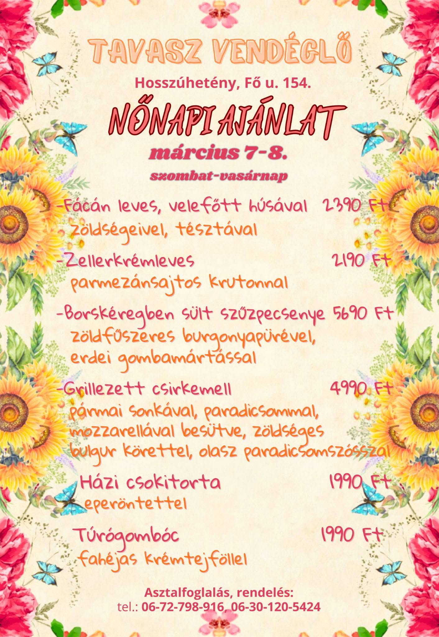 Nőnapi ajánlatunk