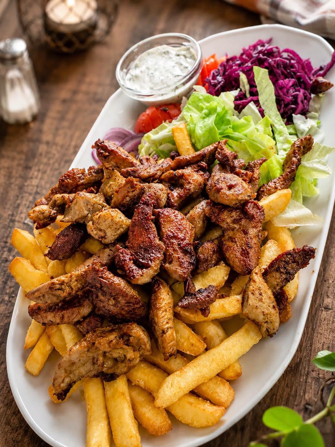 Görög gyros tál